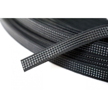 Hemline 8mm Polyester Boning Black - per metre