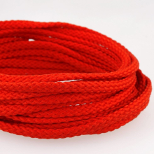 Stephanoise 6mm Round Polyester Cord Red - per metre