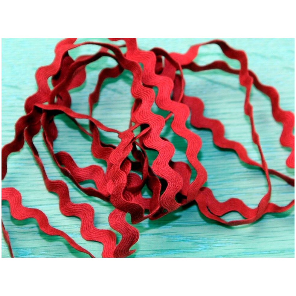 Prym 11Mm Ric Rac Trim Red - Per Metre