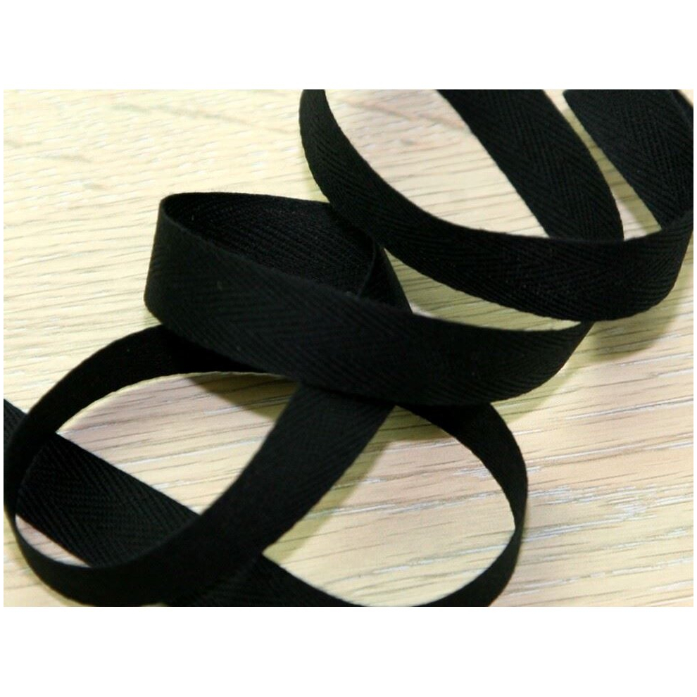 Prym 20Mm Strong Cotton Herringbone Tape - Per Metre Black