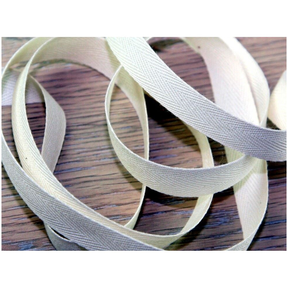 Prym 15mm Strong Cotton Herringbone Tape Natural Cream - per metre