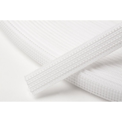 Hemline 8mm Uncovered Polyester Boning White - per metre