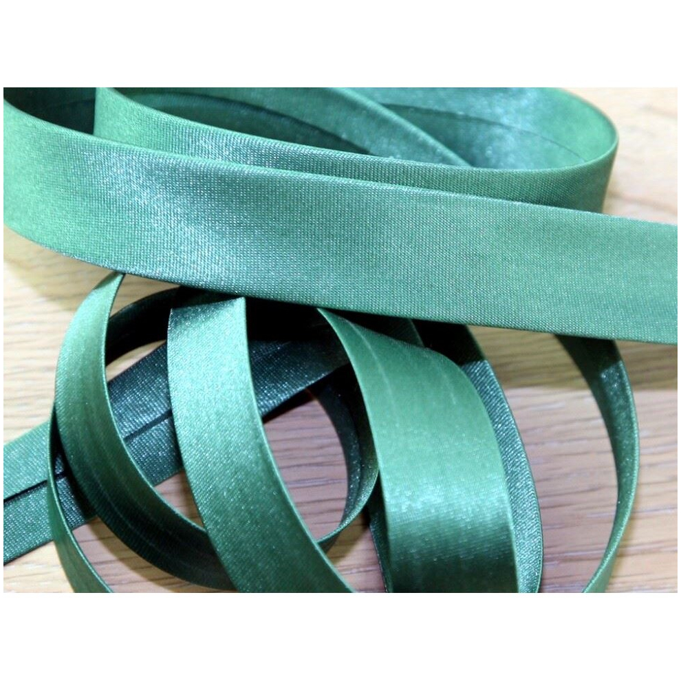 Prym 20Mm Duchesse Satin Bias Binding Tape Green - Per Metre