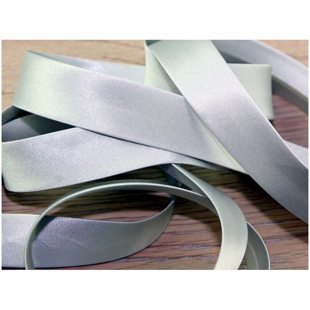 Prym 20mm Duchesse Satin Bias Binding Tape Silver Grey - per metre