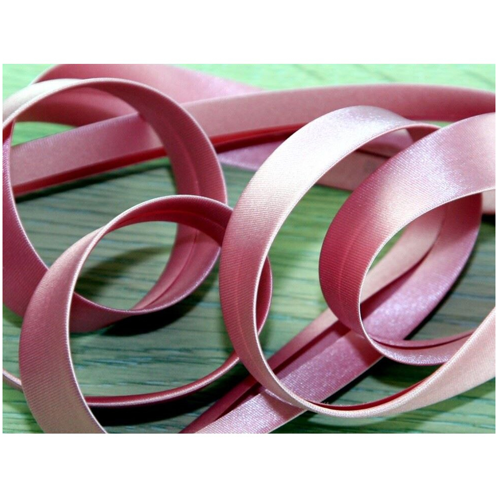 Prym 20mm Duchesse Satin Bias Binding Tape Old Rose - per metre