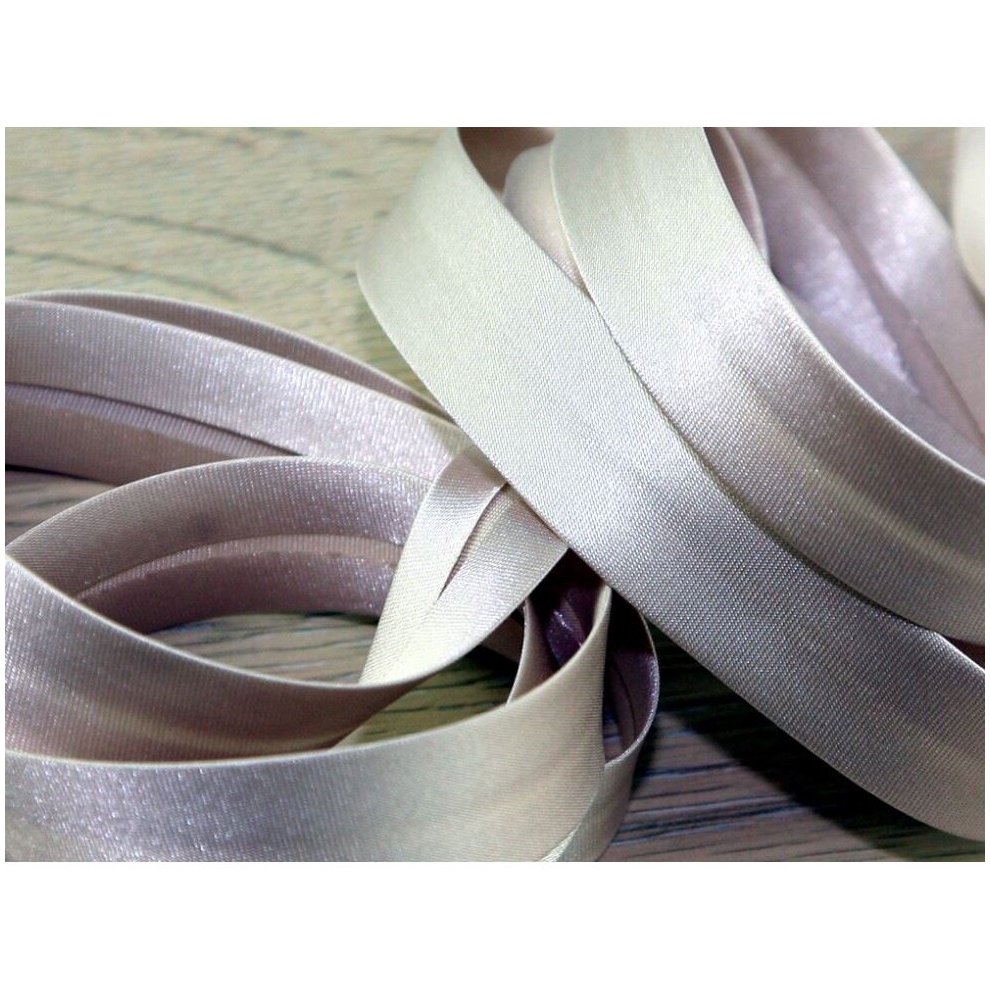 Prym 20Mm Duchesse Satin Bias Binding Tape Champagne - Per Metre