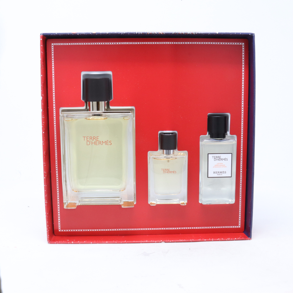 Hermes Terre d'Hermes Eau de Toilette 3-Piece Set: 3.3oz/100ml EDT + 0.25oz/7.5ml + After Shave Lotion 40ml-image-OPC-PCVPFGP-NEW