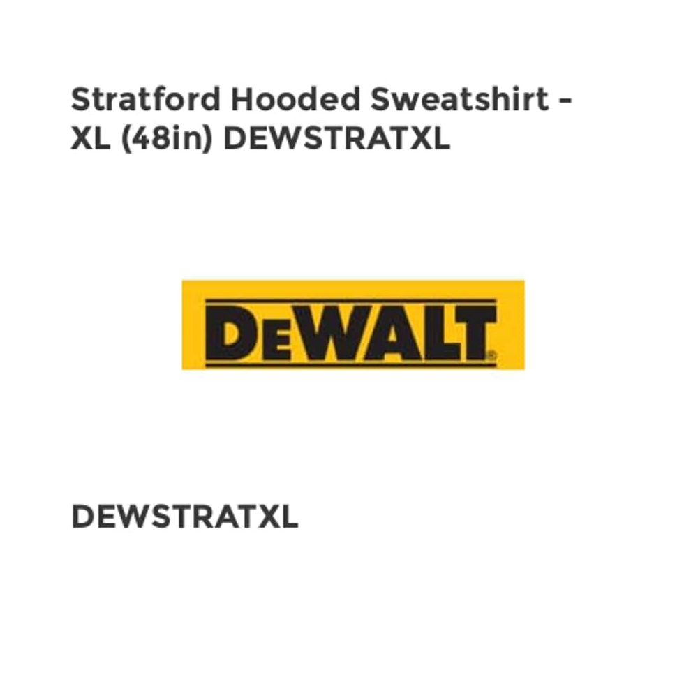 Statfod Hooded Sweatshit - XL (48in) DEWSTRATXL