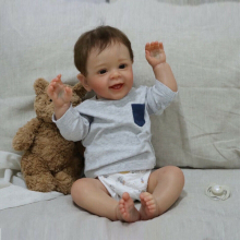 21'' Soft Reborn Doll Baby Newborn Gift Vinyl Silicone Toddler Boy Realistic Toy