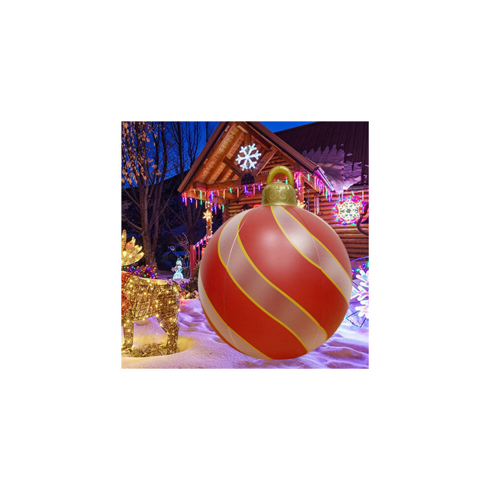 (Gold thread) Outdoor Inflatable Christmas Ball Decorations LED Light With Remote