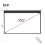 Living And Home (White) 16:9 Electric Motorized Projector Screen with Remote, 100" 5