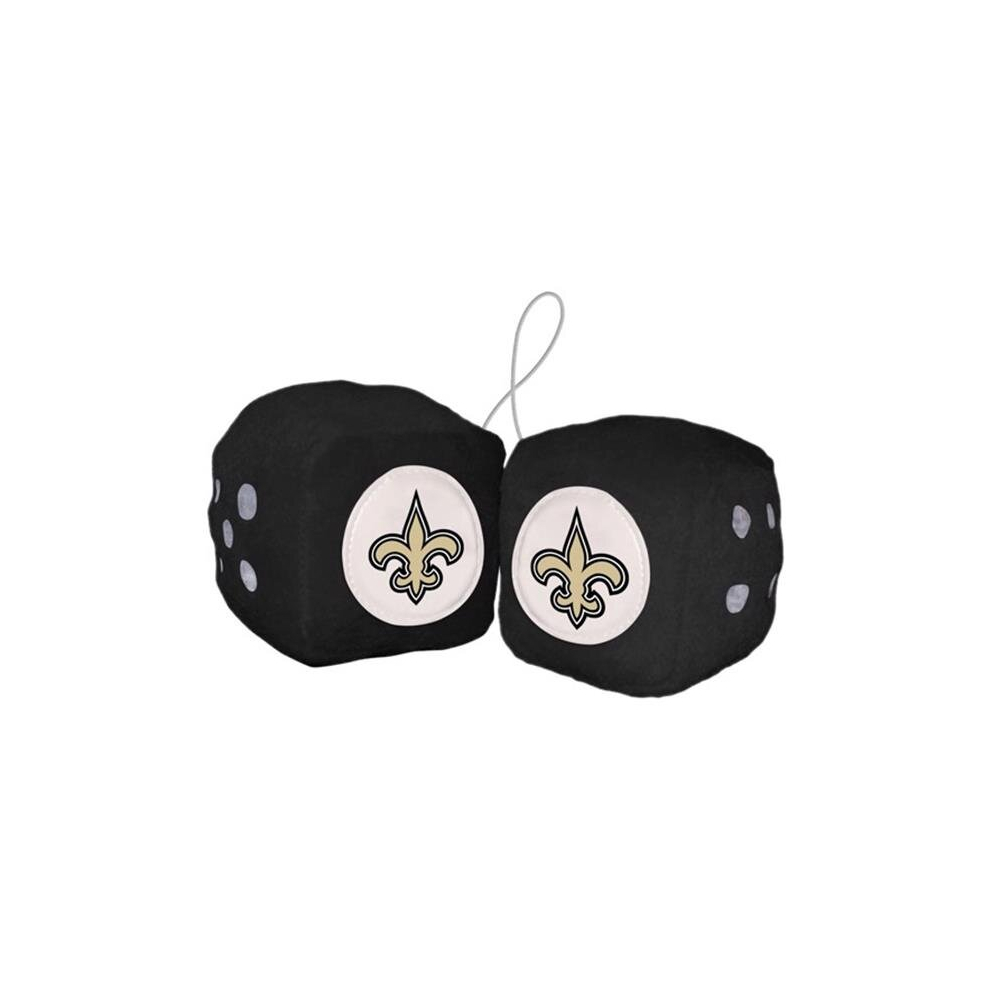 3 In. Nfl New Orleans Saints Fuzzy Dice 748702860743