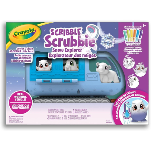 Crayola Crayola Scribble Scrubbie Pets Arctic Snow Explorer Playset Creative 2