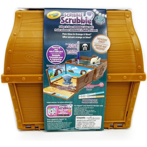 Crayola CRAYOLA Scribble Scrubbie Pets Glow Treasure Chest Glow-in-the-Dark 2