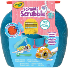 CRAYOLA Scribble Scrubbie Ocean Pets Seashell Splash Playset Fun Kit