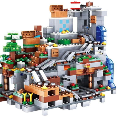 900pcs Minecraft The Mountain Cave Building Kit Blocks Xmas Gift