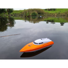 (Orange) 2.4G Rechargeable Racing High Speed Boat RC Boat