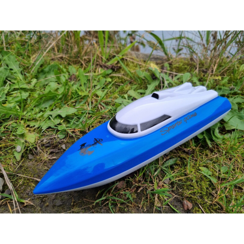 (Blue) 2.4G Rechargeable Racing High Speed Boat RC Boat 2
