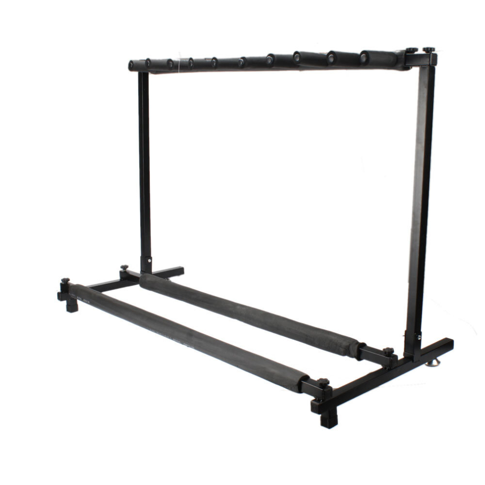 9-Way Guitar Rack Stand Padded For Multiple Electric Acoustic Bass Holder