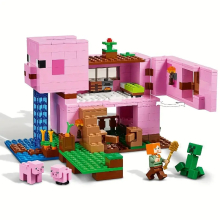 Minecraft The Pig House Blocks Educational Bricks fit for LEGO Toys Gift