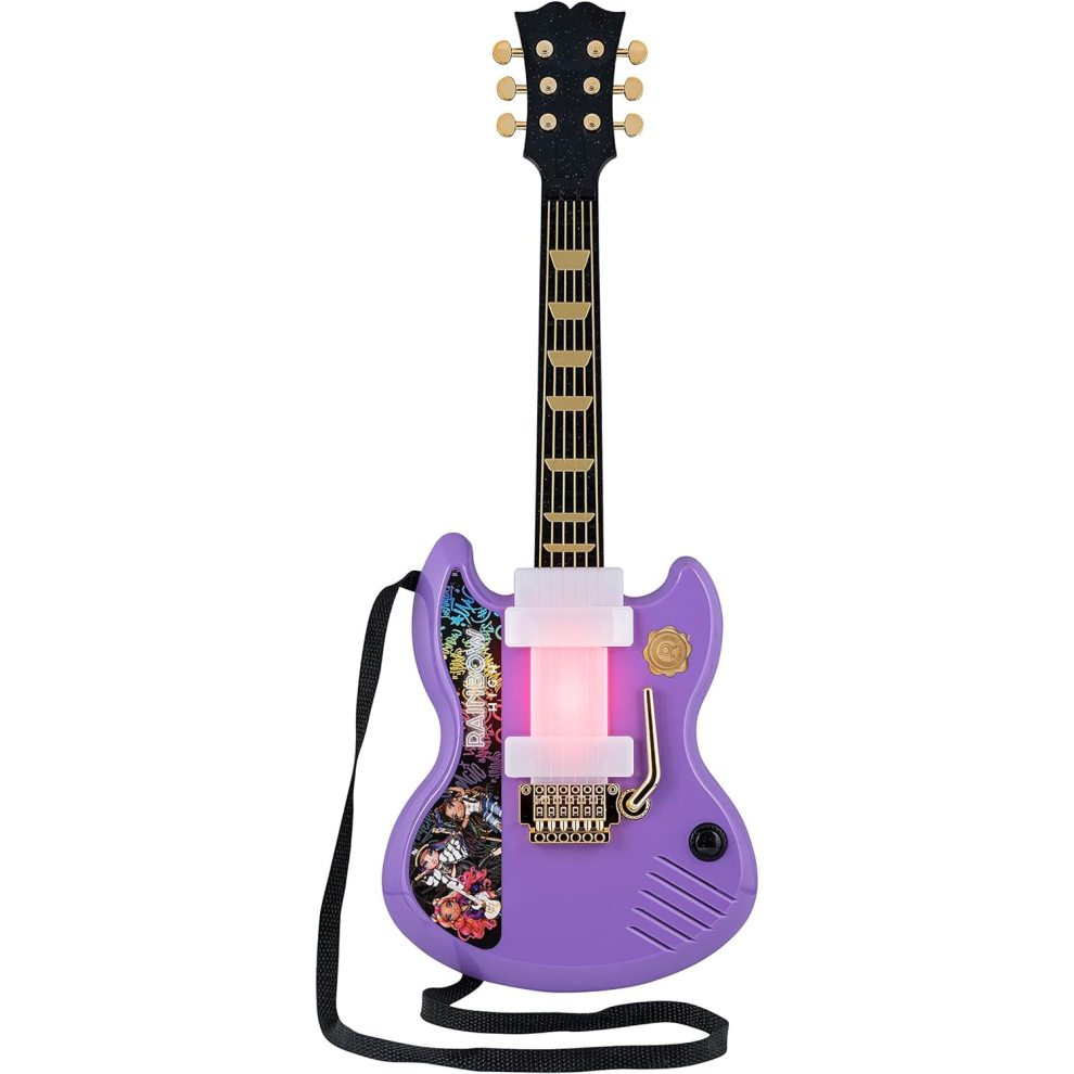 Rainbow High Kids Guitar with Built-in Music & Whammy Bar Musical Toy