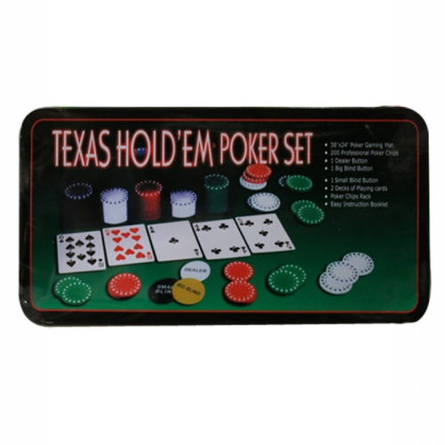 Texas Holdem Poker Set In Tin pack