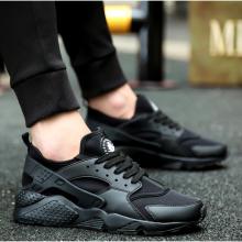 (Black, EU45=US10=UK9) Men Comfortable City Running Trainers Sneakers Triple Shoes