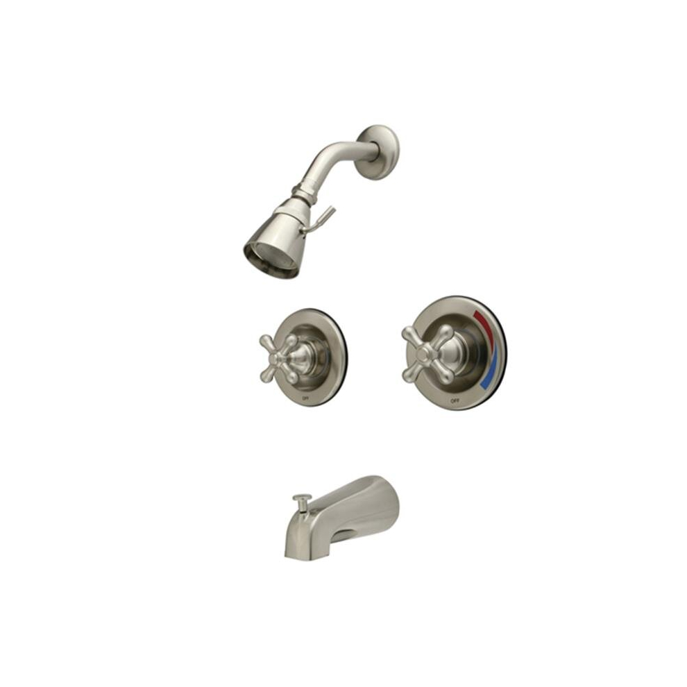Two Handle Tub & Shower Faucet - Satin Nickel 780475756366