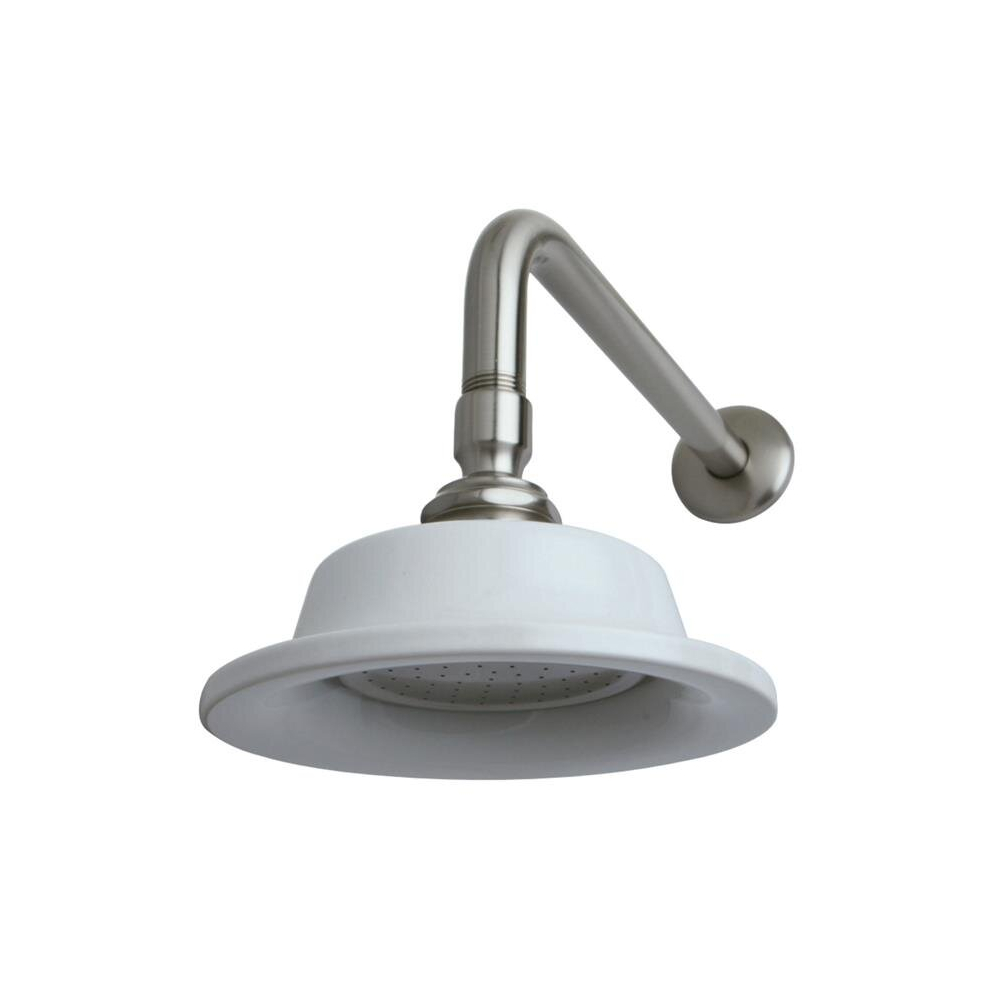 12 In. Victorian Sunflower Shower Head With Shower Arm, Brushed Nickel 780475822870