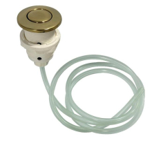Gourmetier Disposal Air Switch Button, Polished Brass