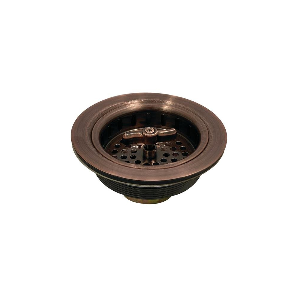 Tacoma Spin & Seal Sink Basket Strainer - Antique Copper 780475797536