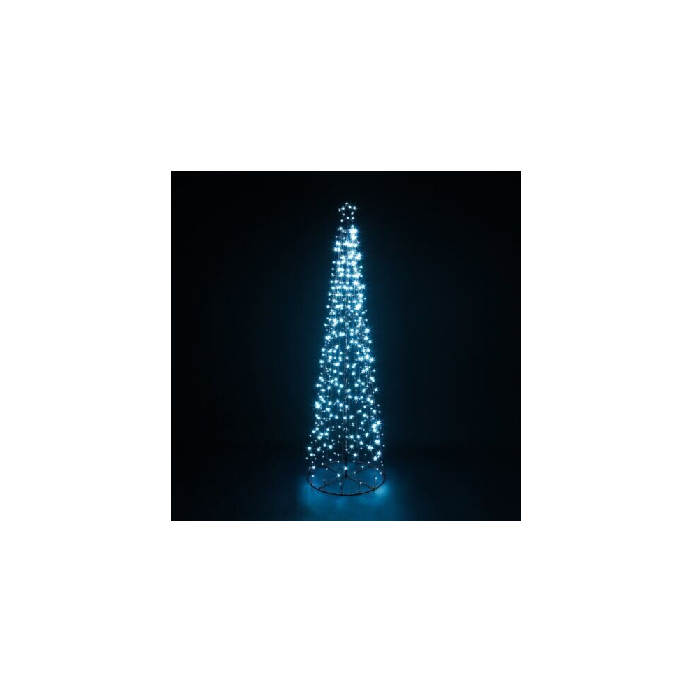 (Not Specified, Not Specified) Christmas Xmas Led Star Cone Tree Lights Decoration Indoor & Outdoor 5ft 6ft 7ft