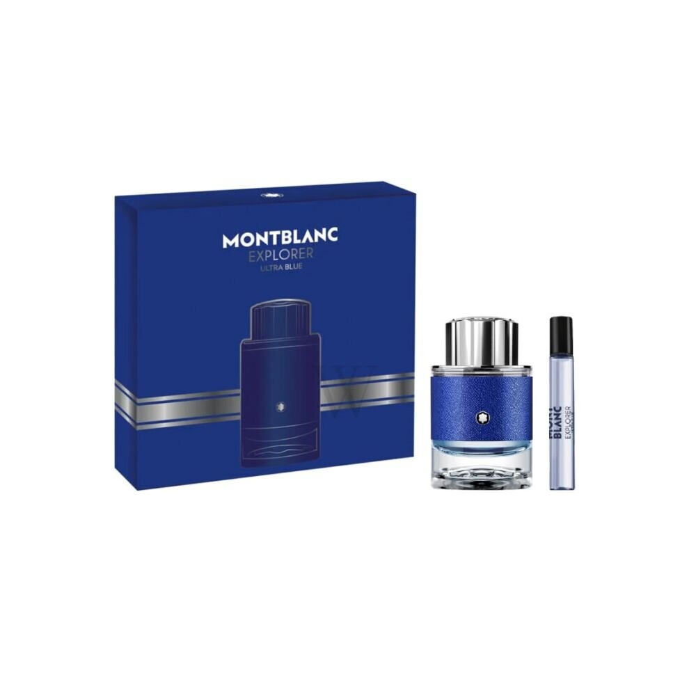 Montblanc Men's Explorer Ultra Blue Gift Set Fragrances