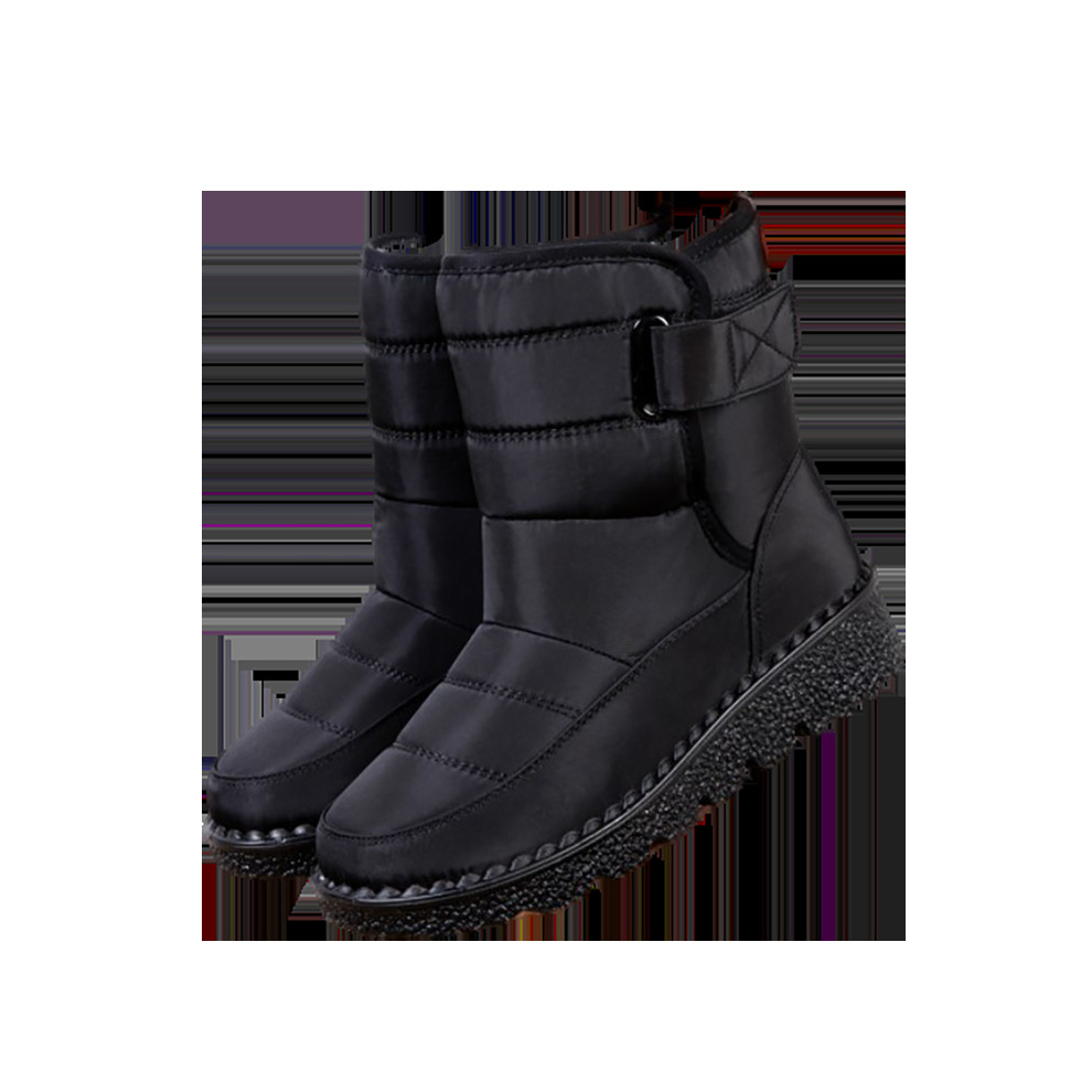 (Black, 36) Snow Ladies Ankle Boots Women Winter Warm Fur Lined Waterproof Non Shoes Slip
