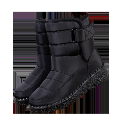 (Black, 42) Snow Ladies Ankle Boots Women Winter Warm Fur Lined Waterproof Non Shoes Slip