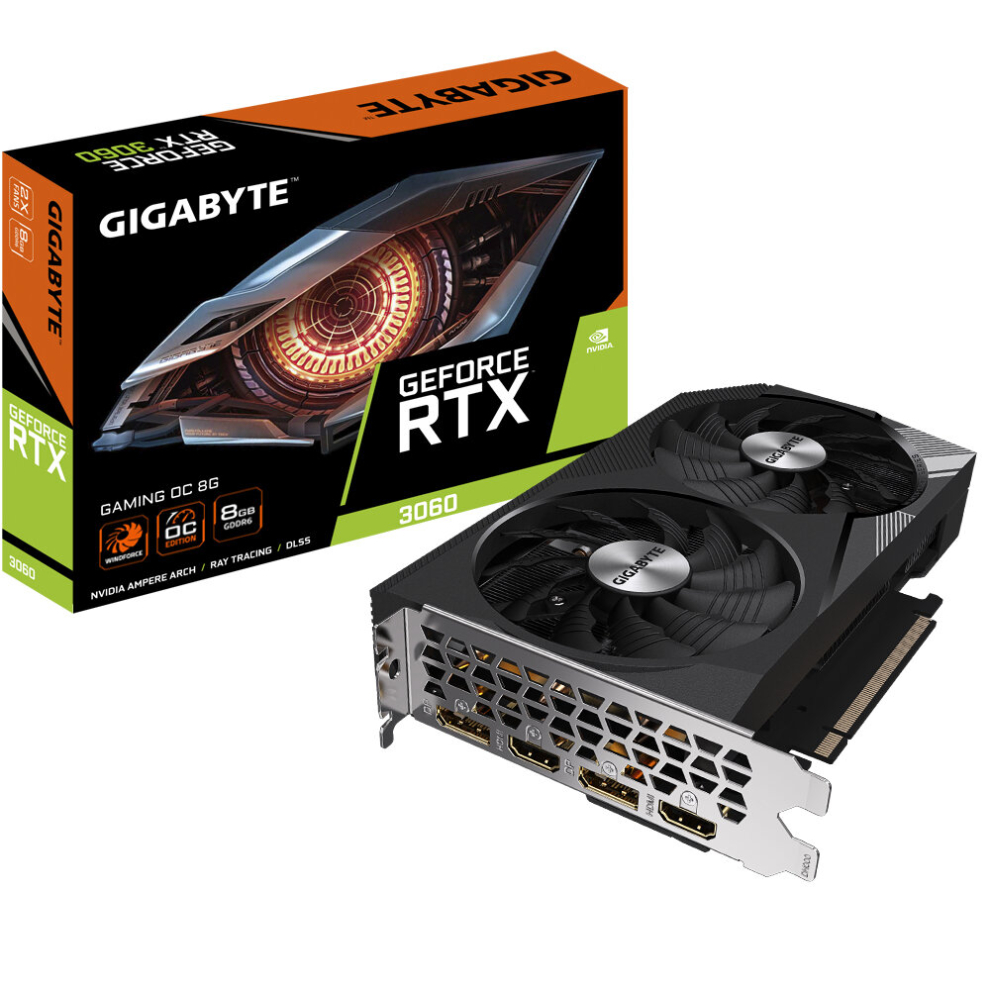 Gigabyte Graphic Card Geforce Rtx 3060 Gaming Oc 8G Rev 2 0 (GV-N3060GAMING (GVN3060GAMING OC-8GD OC8GD 2 0) Gigabyte0) Gigabyte-image