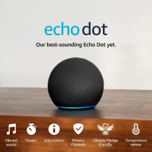 (Deep Sea Blue, With Sengled Smart Plug) Echo Dot (5Th Generation, 2022 Release) | Big Vibrant Sound Wi-Fi and Bluetooth Smart Speaker with Alexa | Charcoal