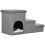 3 Step Stairs Dog Steps Bed Cat House Storage Boxes Sofa Pet Climb Grey 1