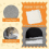 3 Step Stairs Dog Steps Bed Cat House Storage Boxes Sofa Pet Climb Grey 6