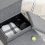 3 Step Stairs Dog Steps Bed Cat House Storage Boxes Sofa Pet Climb Grey 8