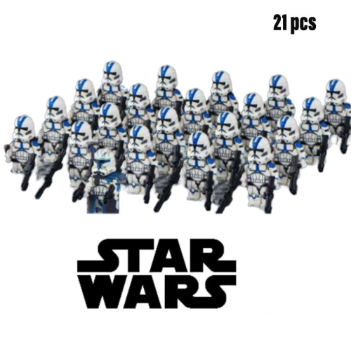 21pcs Star Wars 501st Building Blocks Clone Troopers Minifigures Παιδικά παιχνίδια 2