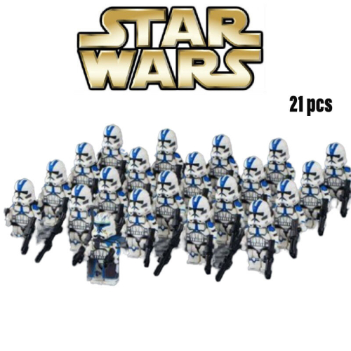 21pcs Star Wars 501st Building Blocks Clone Troopers Minifigures Παιδικά παιχνίδια 1