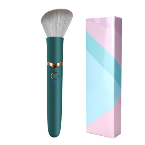 (Green with Box) Vibrator Makeup Brush Bullet Vibrator Dildo for Women G-Spot Nipple Clitoral Massager AV Magic Wand Female masturbation