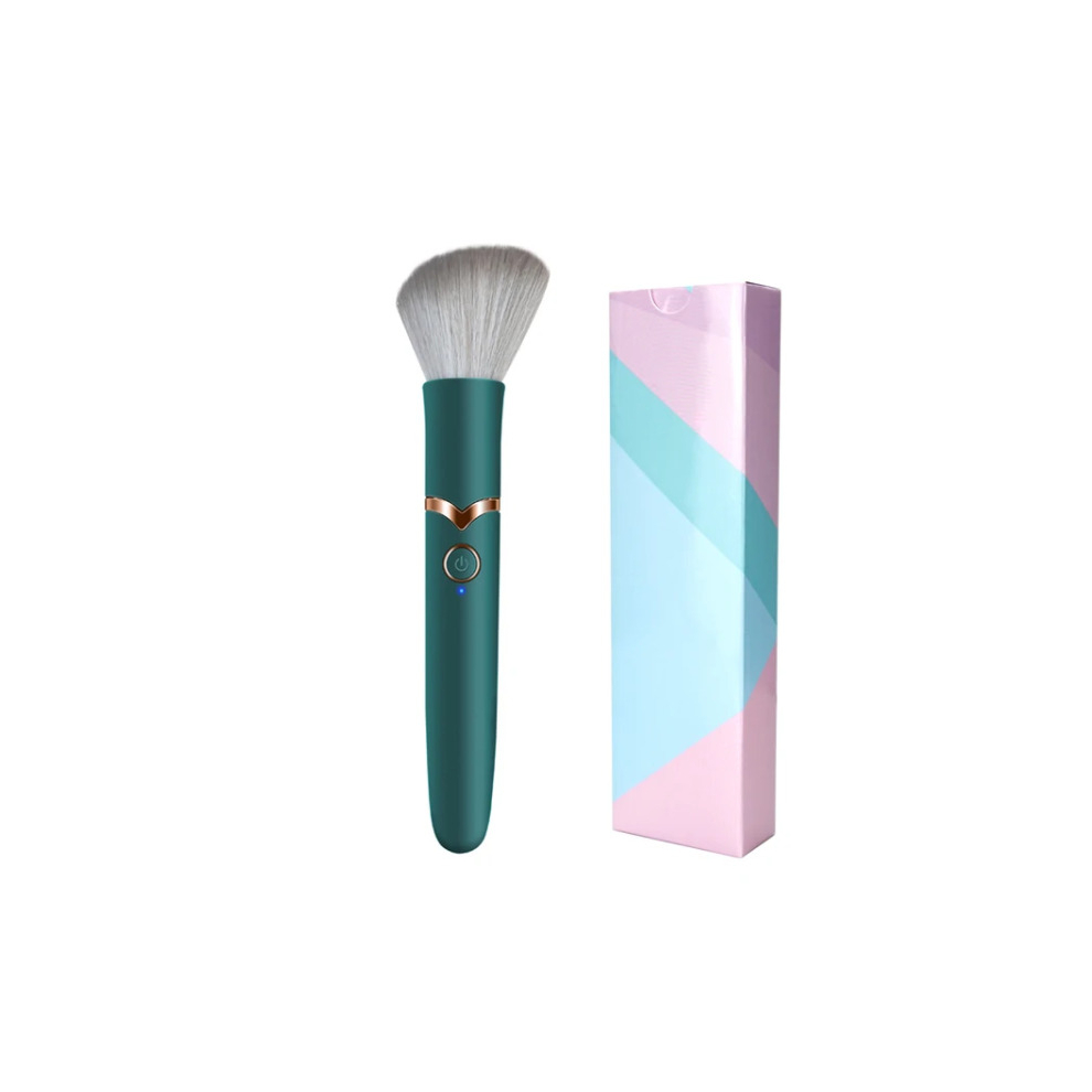 (Green with Box) Vibrator Makeup Brush Bullet Vibrator Dildo for Women G-Spot Nipple Clitoral Massager AV Magic Wand Female masturbation