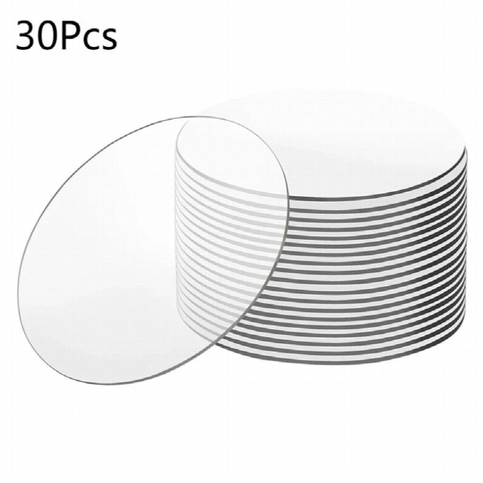 30 Pcs Acrylic Circle Blank Cast Plexglass Board Transparent 2Mm Thick With Protective Paper For Signs Frame Diy Art Projects 885668701526