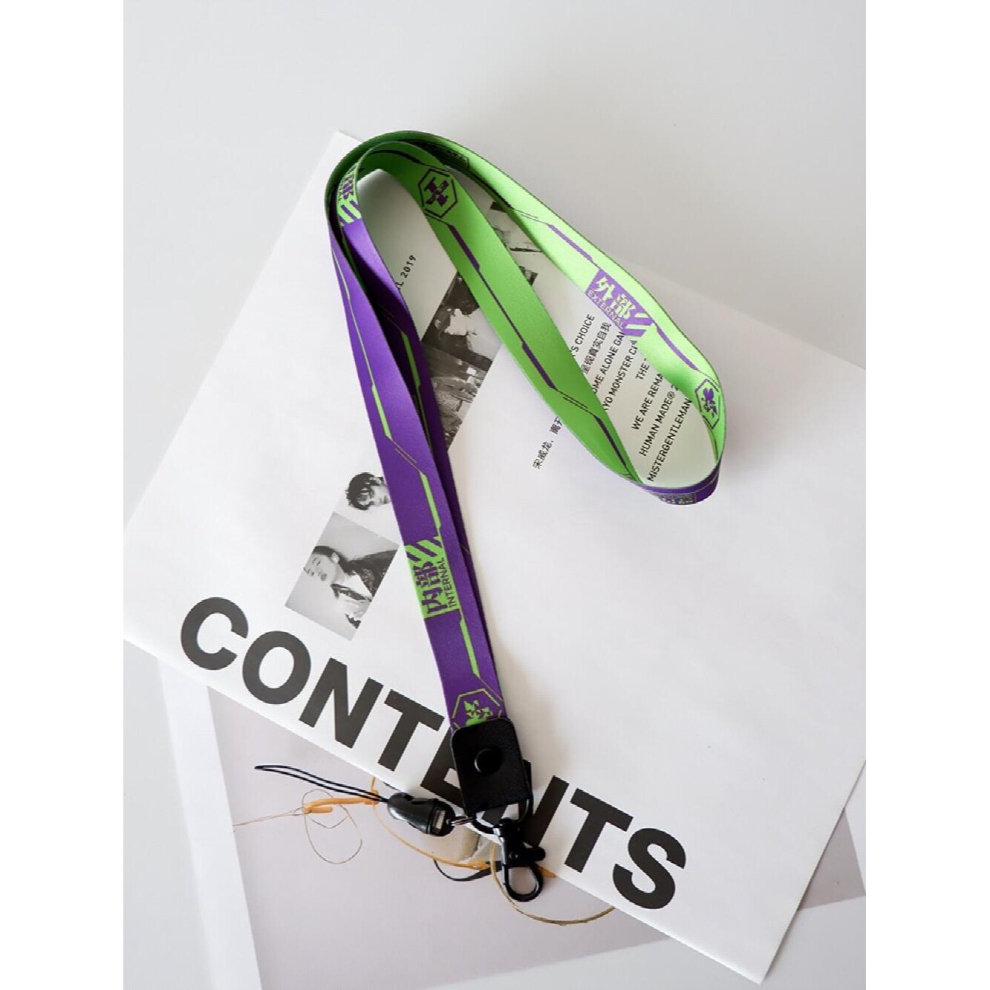 Phone Lanyard Evangelions Eva-01 Accessories Peripherals Pendant Keychain Multicoloured 885668702349
