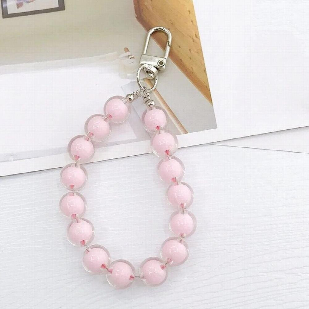 Acrylic Beads Keychain Phone Charm Women Girls Mobile Phone Chain Cellphone Strap Anti-Lost Lanyard Hanging Cord Jewelry Multicoloured 885668703551