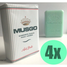 4x MUSGO REAL Claus Porto LAFCO Ach Brito Men Soap 160g 5.60oz
