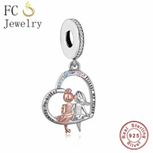 Jewelry Fit Charm Bracelet 925 Silver Always My Sister Forever My Bead For Making Women Sisters Gift Berloque