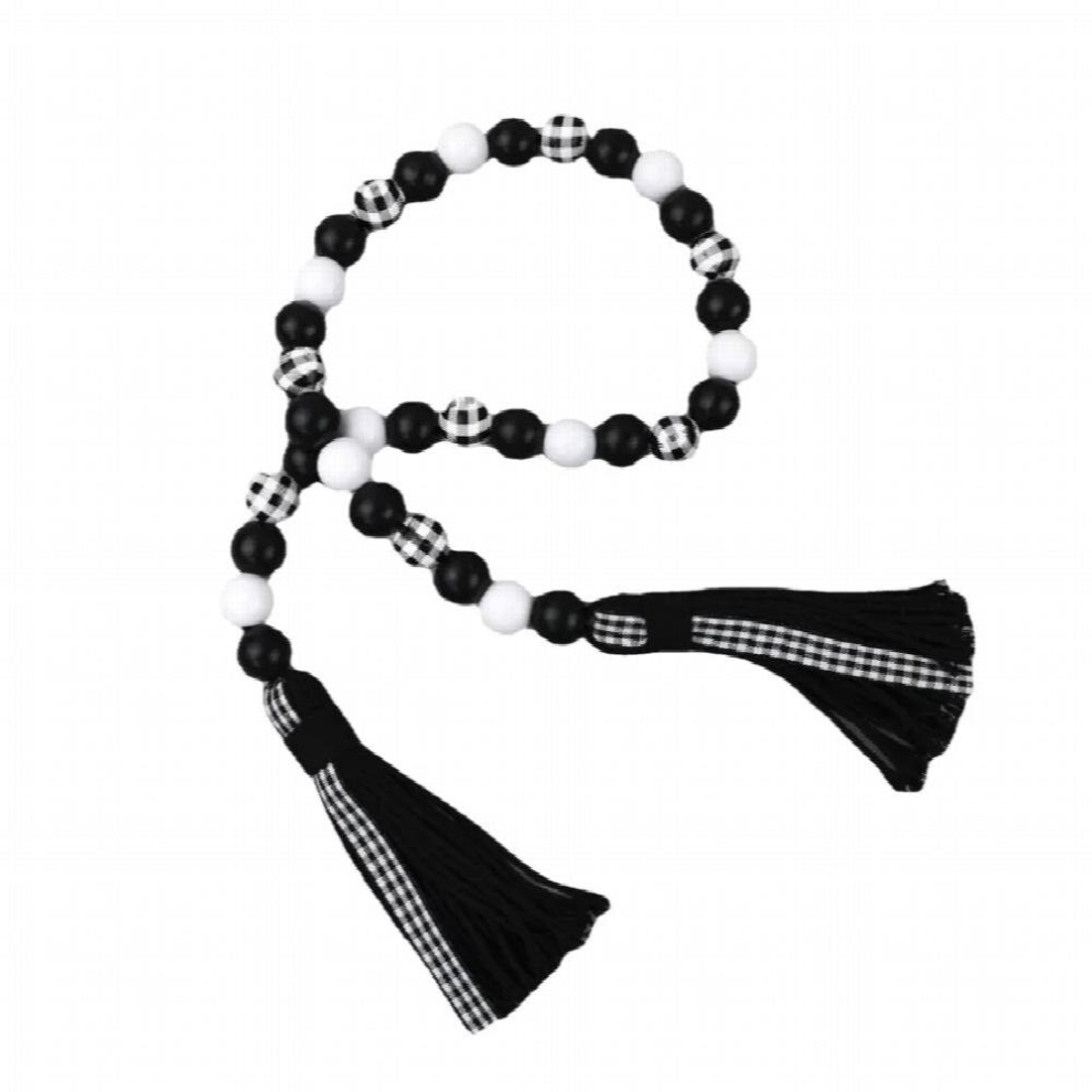 Colorful Grid Wood Beads Creative Beaded Curtain Straps Home Decoration Garland Home Decoration-image-OPC-PCVSHR6-NEW